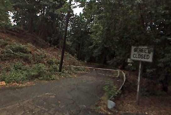  Forrest and Maples found the animal bones near the corner of Edgewater Avenue and Willamette Boulevard.Photo courtesy of GoogleMaps
