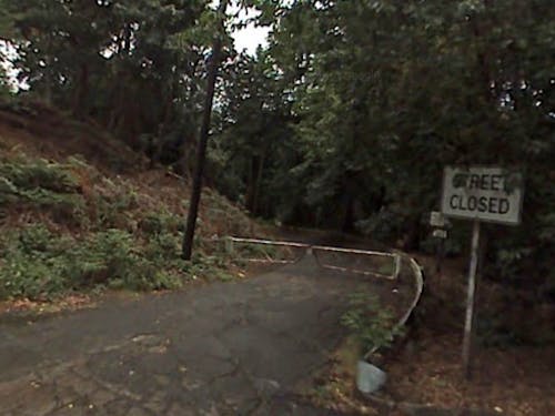  Forrest and Maples found the animal bones near the corner of Edgewater Avenue and Willamette Boulevard.Photo courtesy of GoogleMaps