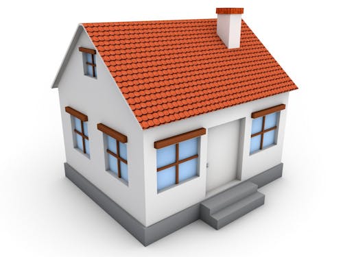 3d simple house model
