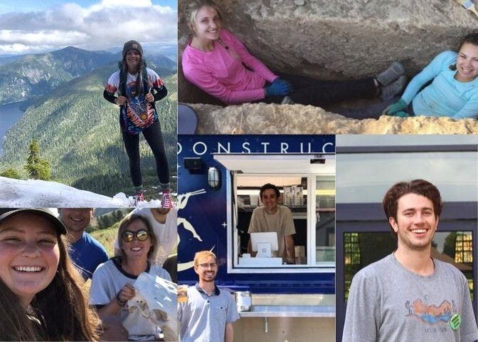 The Beacon spoke to seven students about their summers. Photos courtesy of Katie Norris, Luke Cleve, Lauren Tate, and Madison Thibado. Collage created by Gabi DiPaulo. 