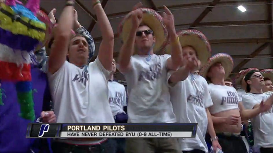  Last week, members of Villa Drum Squad and friends cheering at a basketball game wearing sombreros and yelling Spanish words offended some students in the audience. The offended students' response sparked a campus-wide dialogue regarding diversity, sensitivity and inclusion at UP.Screenshot from thew.tv live stream