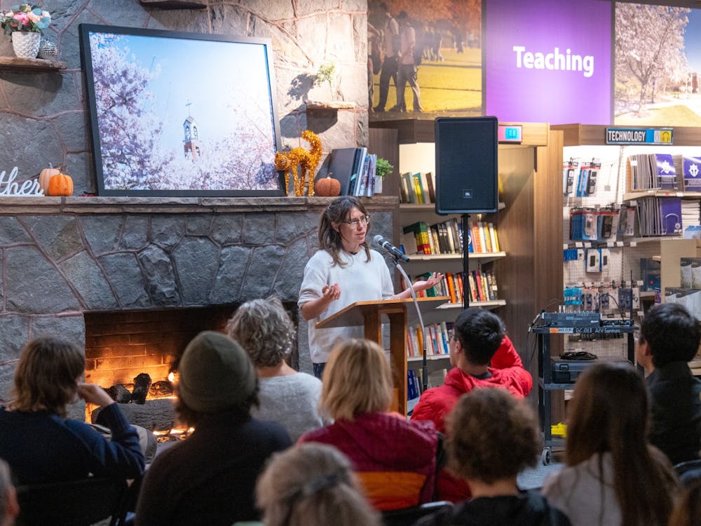 Lola Mulholland during her author presentation in the UP Bookstore