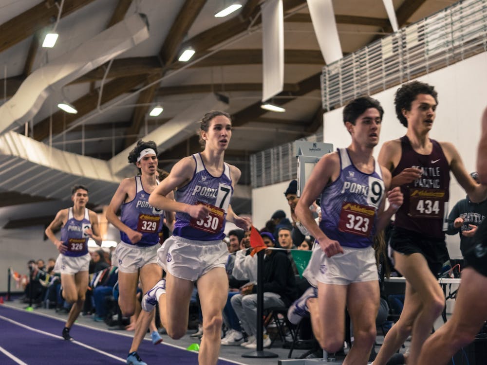The men's team excelled in the distance races.