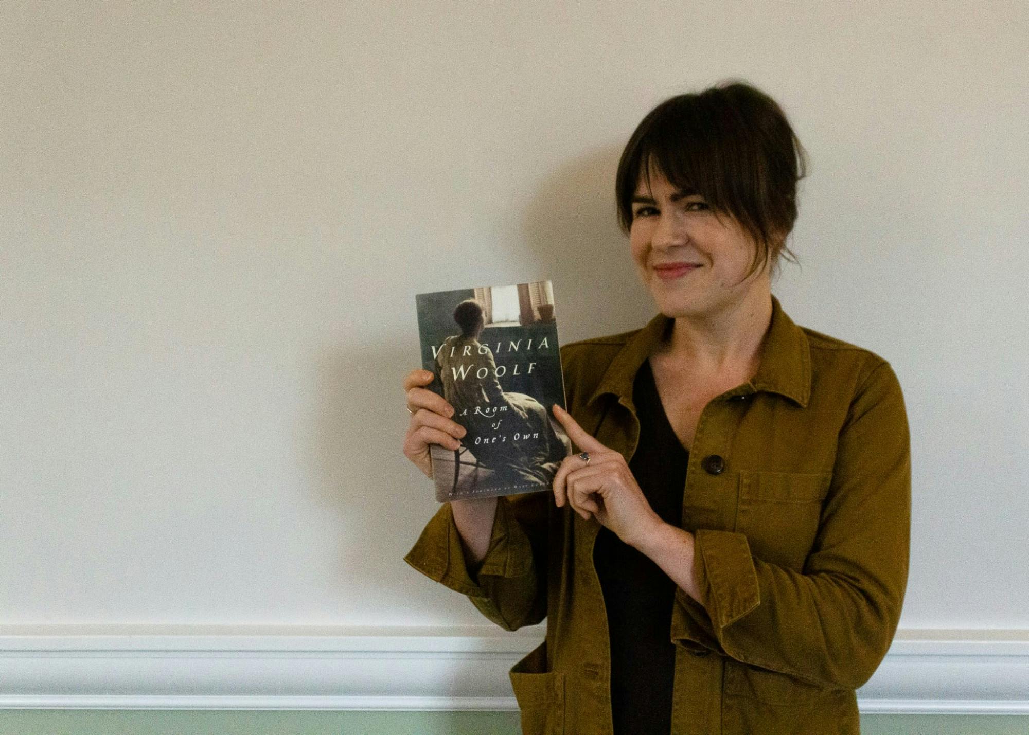 English professor Jen McDaneld's favorite book is "A Room of One's Own" by Virginia Woolf. "A Room of One's Own" is a nonfiction text about the space for women within the sphere of male-dominated literature.