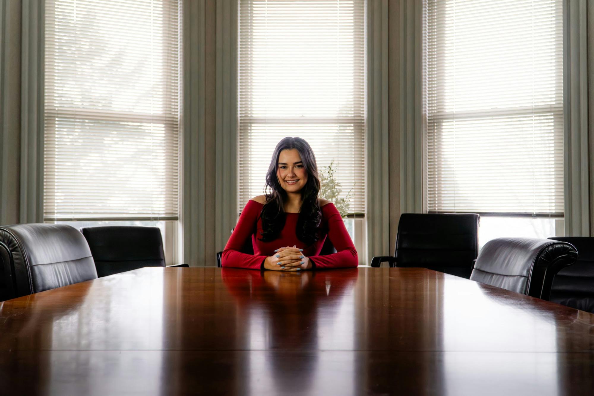 News and Managing Editor Kalena O'Connell poses for a photo. She has been selected as the 2026-27 editor-in-chief for The Beacon.