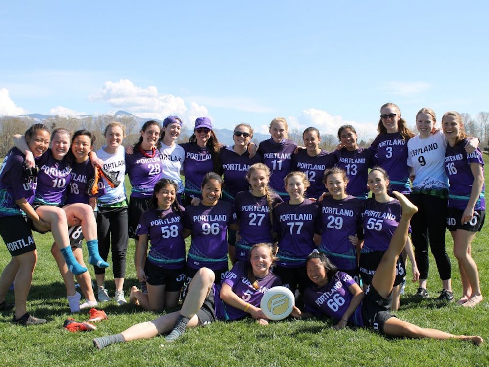 The women's ultimate frisbee team.