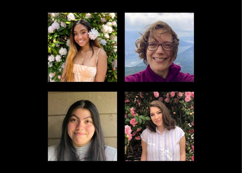 Clockwise from top left: Alex Gonzalez, Susan Murray, Dulce Sanabria Garcia and Hailey Rosario conducted research as part of the Public Research Fellowship program. Photos courtesy of Alex Gonzalez, Susan Murray, Dulce Sanabria Garcia and Hailey Rosario, respectively.