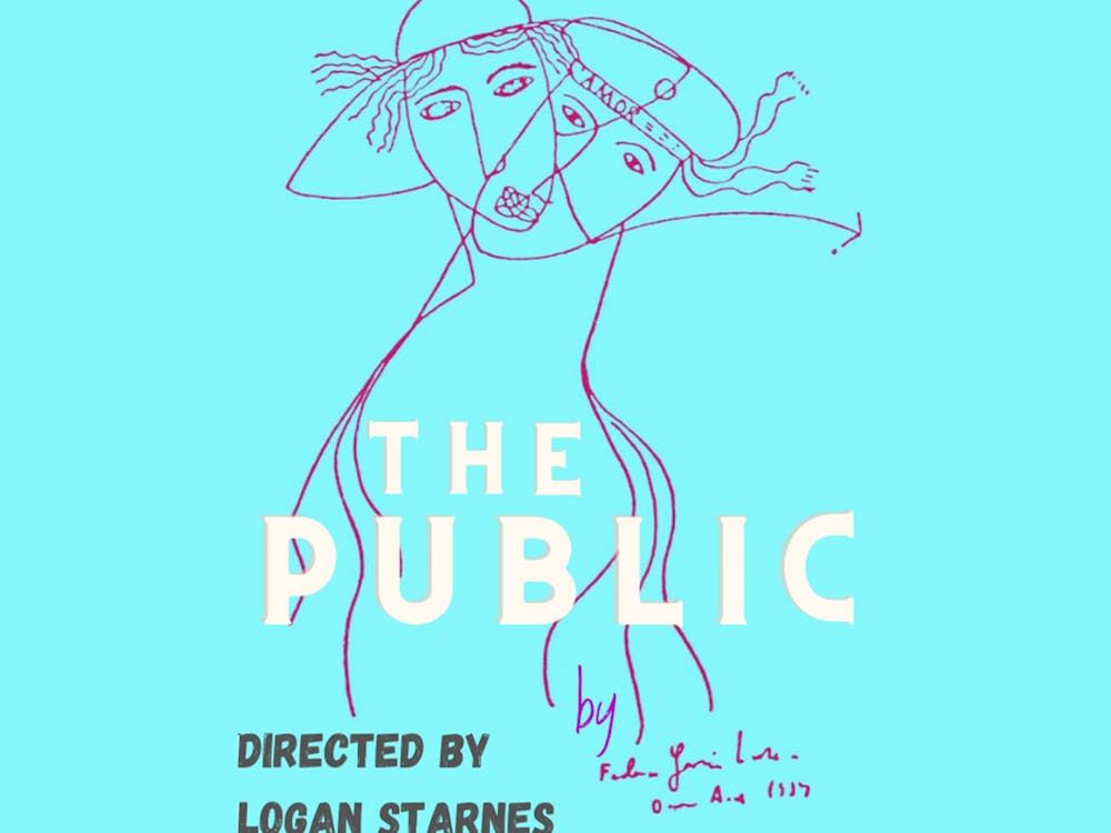 Poster for &quot;The Public&quot; set to run on March 12th and 13th courtesy of Theater at UP.Screen Capture by Andrew Gotshall
