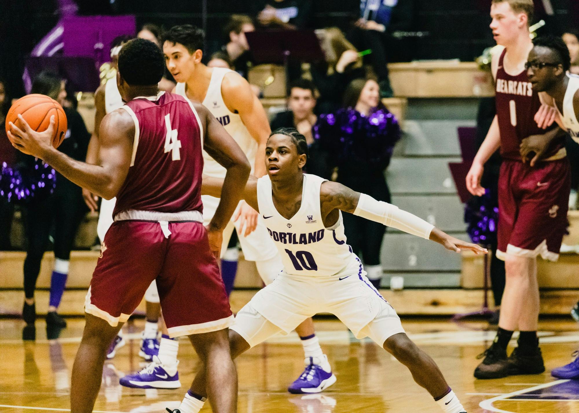 Gaurd Chase Adams looks to deflect a pass.