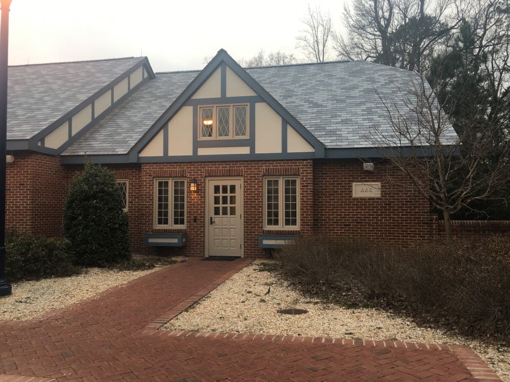 The Delta Delta Delta sorority cottage, where several sorority members were when an unknown man asked for help.&nbsp;
