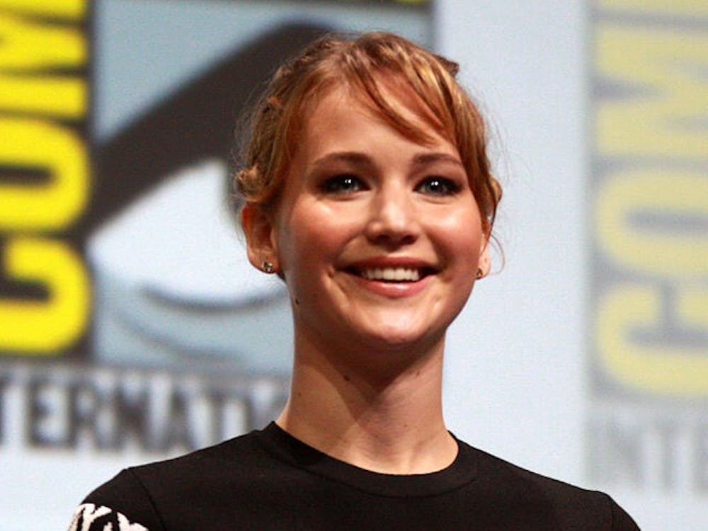 Jennifer Lawrence at the 2013 San Diego Comic Con International in San Diego, California. Lawrence was one of the celebrities targeted by the iCloud hacking. 