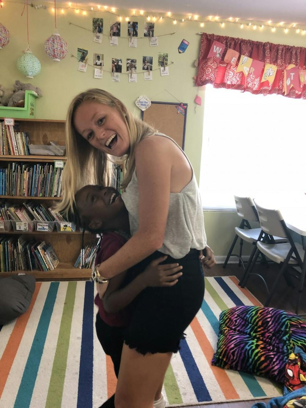 <p>Heather Gardiner, with her Youth Life mentee Nichelle, 9.&nbsp;</p>