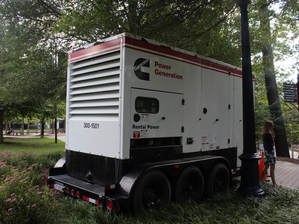 The university has&nbsp;prepared three back-up generators in anticipation of Hurricane Florence, including one outside Tyler Haynes Commons, near the Forum.&nbsp;