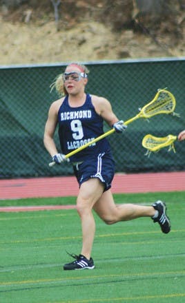 Lacrosse player Mandy Friend, '09, practices Friday afternoon at First Market stadium.