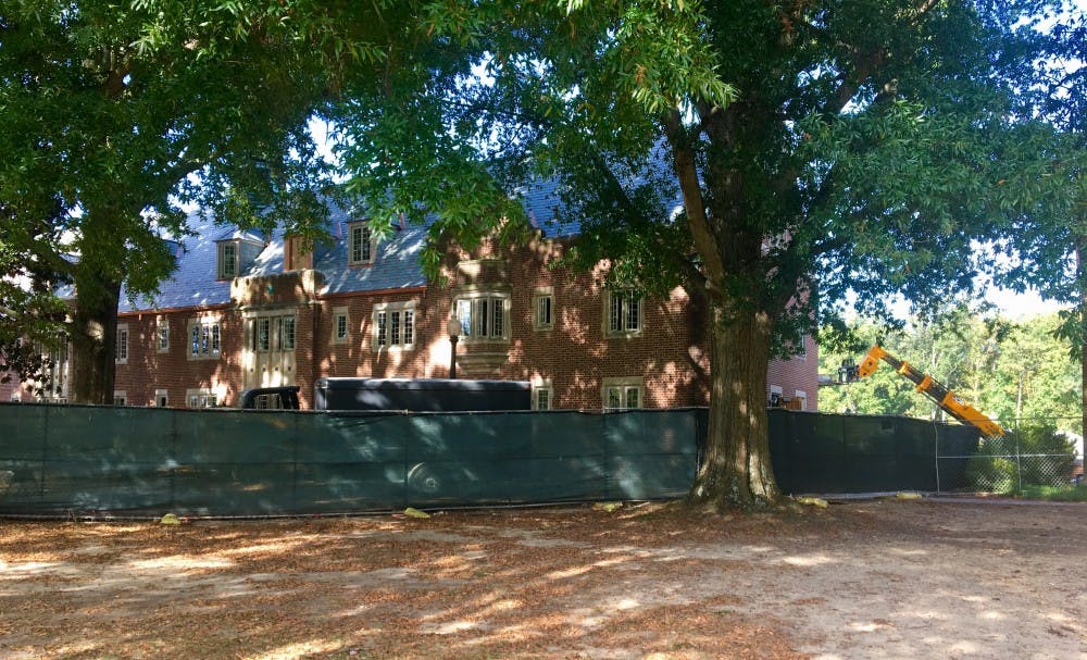 South Court, pictured above, will remain under construction until spring of 2018.
