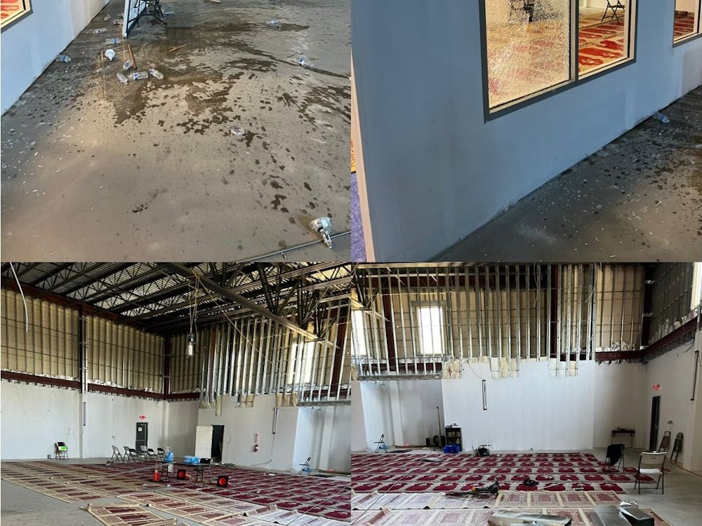 The West End Islamic Center was vandalized for the second time within six months between the hours of 3:30 p.m. to 4:30 p.m. on April 16. Photos courtesy of WEIC.&nbsp;