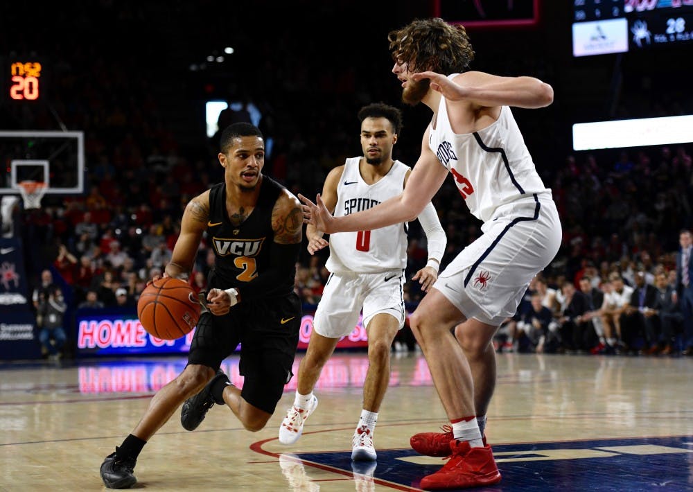 <p>Men's basketball <a href="https://www.thecollegianur.com/article/2019/03/vcu-defeats-mens-basketball-again-in-home-rematch-69-66" target="_blank">lost to rival VCU</a> earlier this month at the Robins Center.&nbsp;</p>