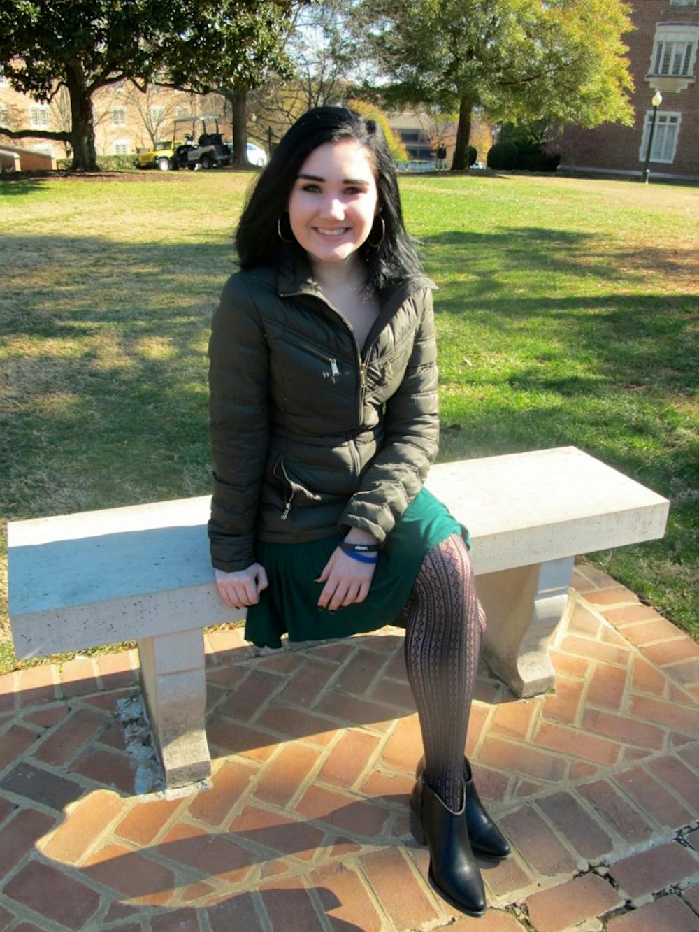 <p>Freshman Hayley Durudogan has started Spiders for Spiders, a movement focused on preventing campus sexual violence through education and awareness. Photo by Ellen Oh.</p>