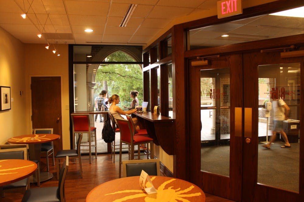 Students enjoy the newly renovated 8:15 at Boatwright.