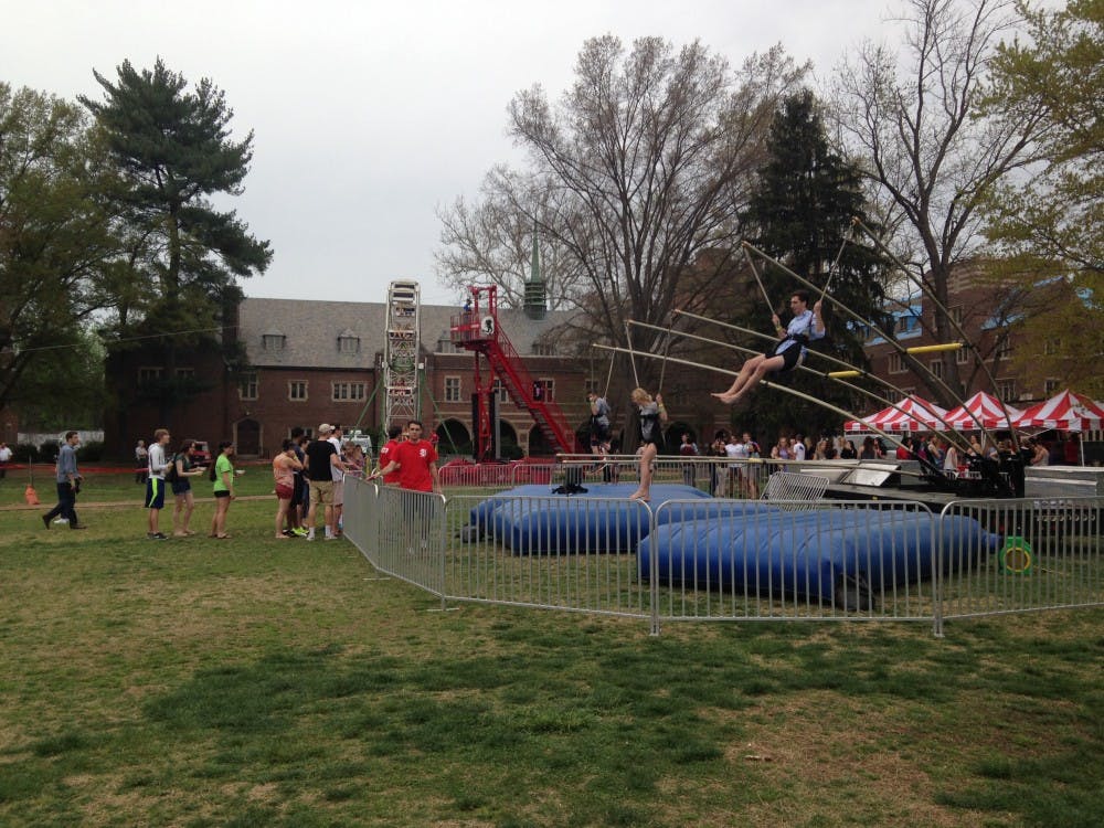<p>Students enjoyed the many attractions offered at SpiderPalooza.</p>