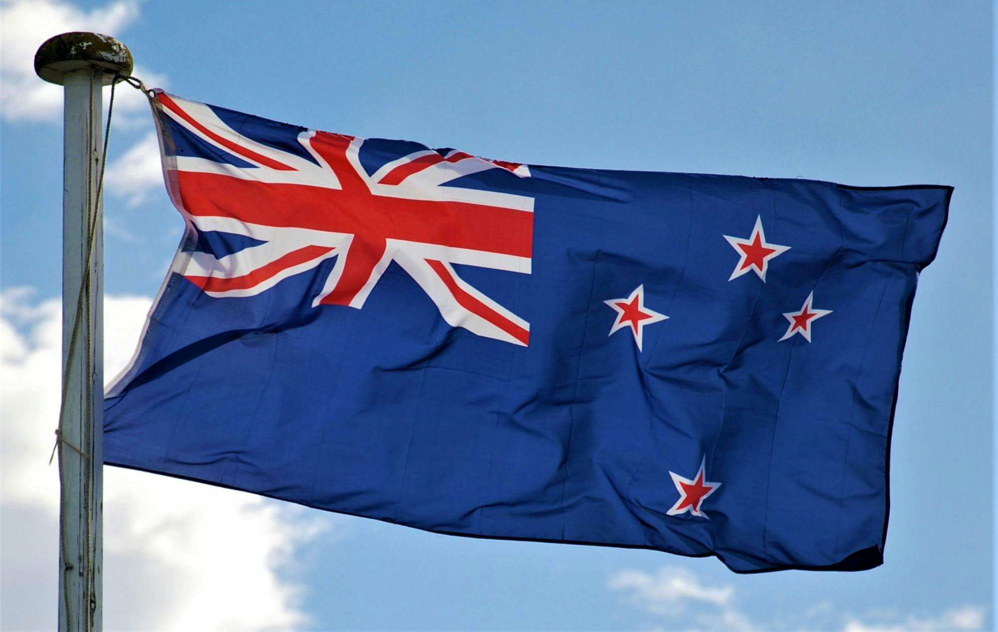 The New Zealand flag. Photo courtesy of Kerin Gedge/Unsplash.