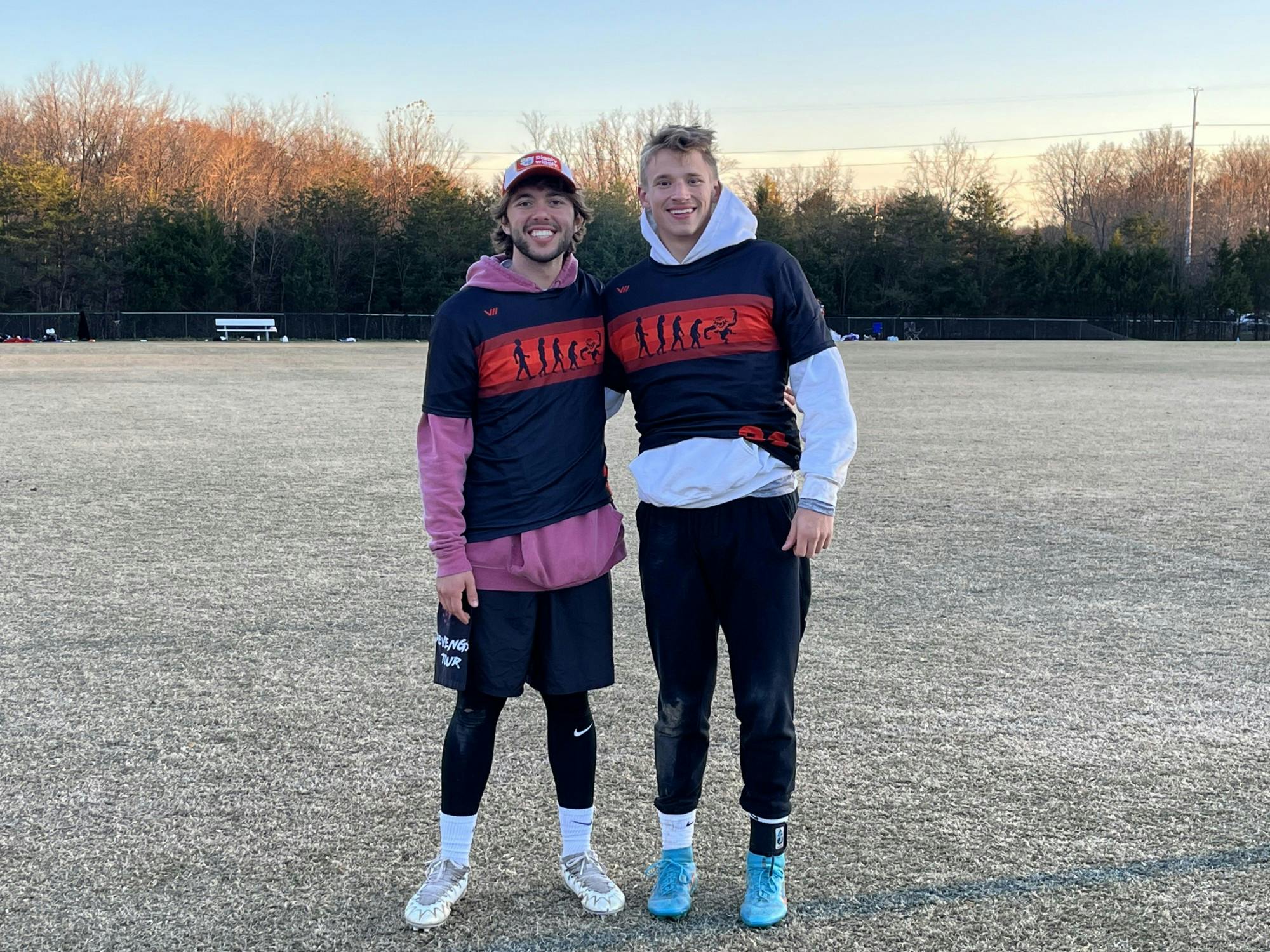 Photo of seniors Cam MacKinnon and Brett Schoppert. Photo courtesy of MacKinnon.&nbsp;