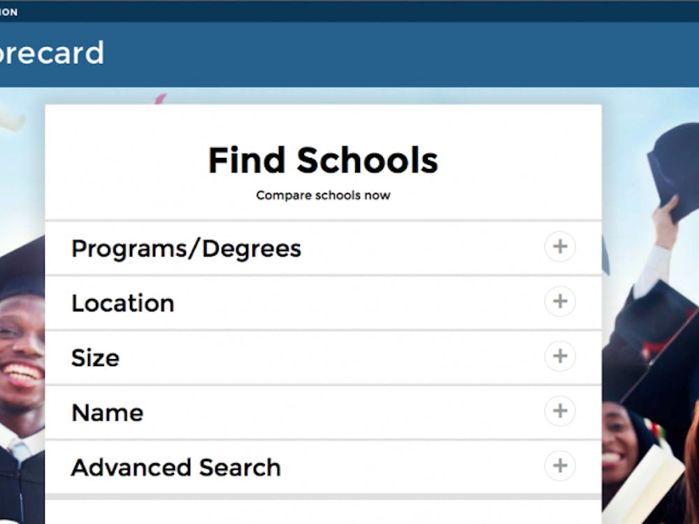 The homepage of College Scorecard, a new government website to help students navigate the college process.