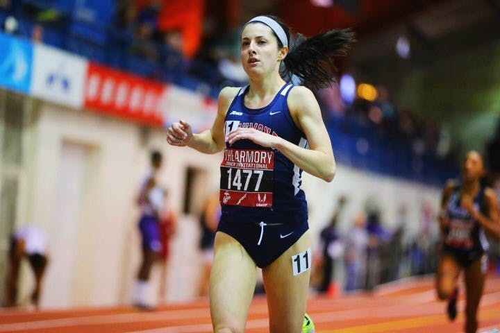 Junior Amanda&nbsp;Corbosiero finished the 1000-meter race at the NYC Armory Invitational with a time of 2:44.52, the second fastest time in school history and fourth in the race overall.
