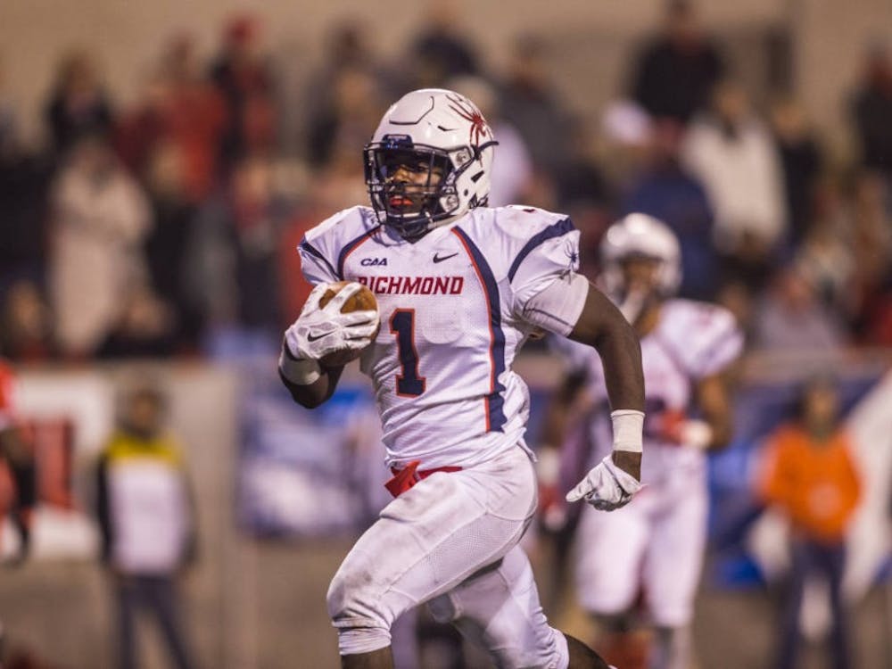Jacobi Green scored four touchdowns to lead the Spiders to the FCS semifinals for the first time since 2008.&nbsp;Photo courtesy of Richmond Athletics&nbsp;