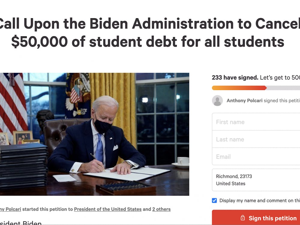 Anthony Polcari, RCSGA president, created a Change.org petition entitled: "Call Upon the Biden Administration to Cancel $50,000 of student debt for all students."