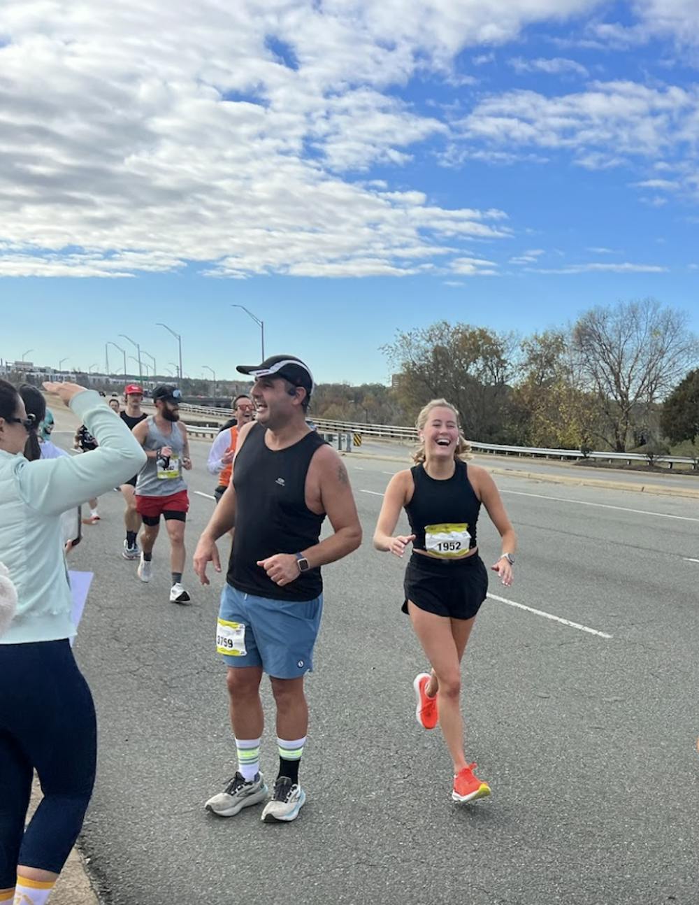 University of Richmond senior Lindsay Kramer competing at the Richmond Marathon. 