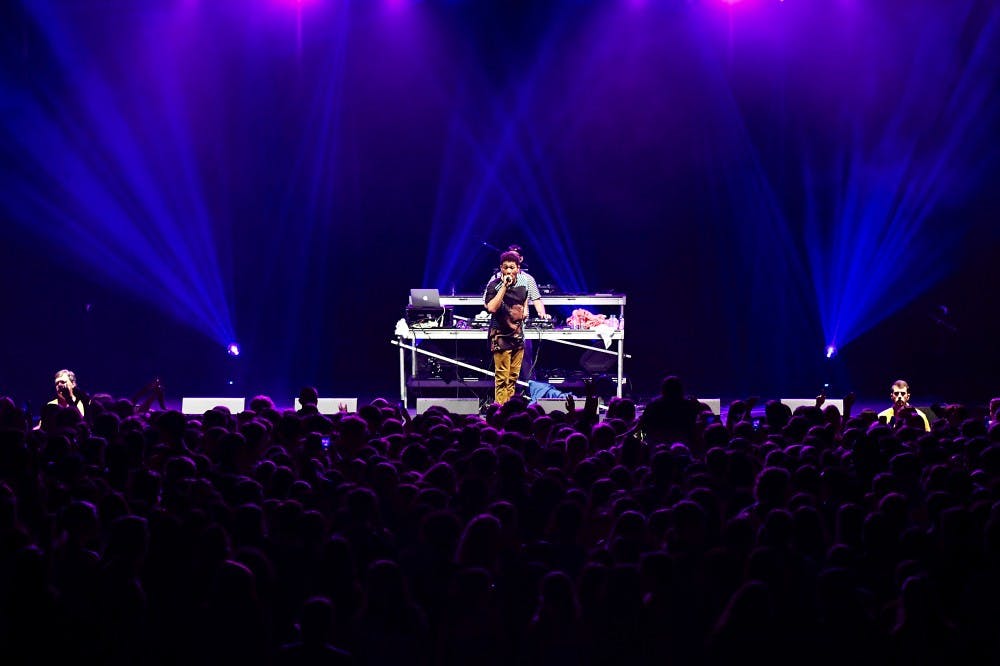 The spring concert featured performance sets from singers Bryce Vine and Sean Kingston on April 5 in the Robins Center.&nbsp;