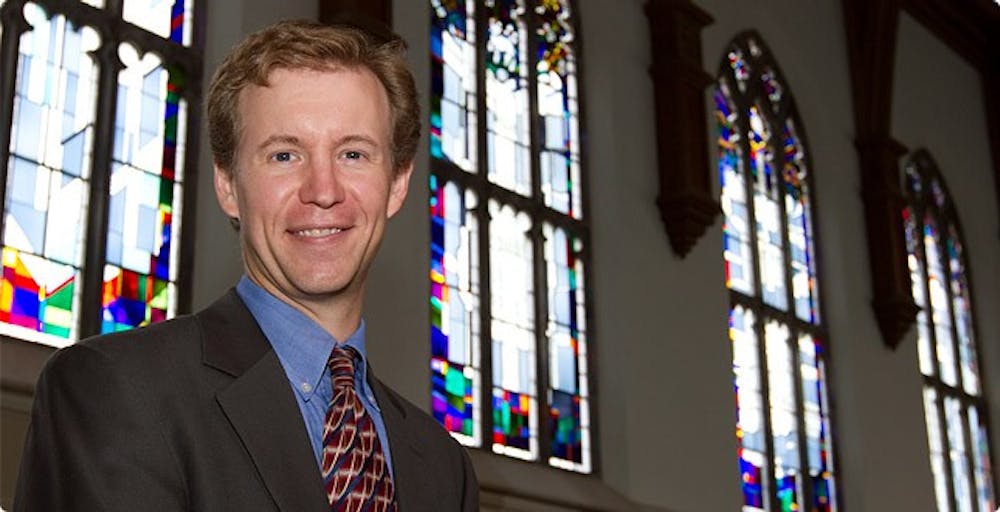 <p>Craig Kocher, who served as chaplain from 2009 through 2016, was rehired to the position earlier this week. Photo courtesy of University of Richmond's Newsroom page. </p>
