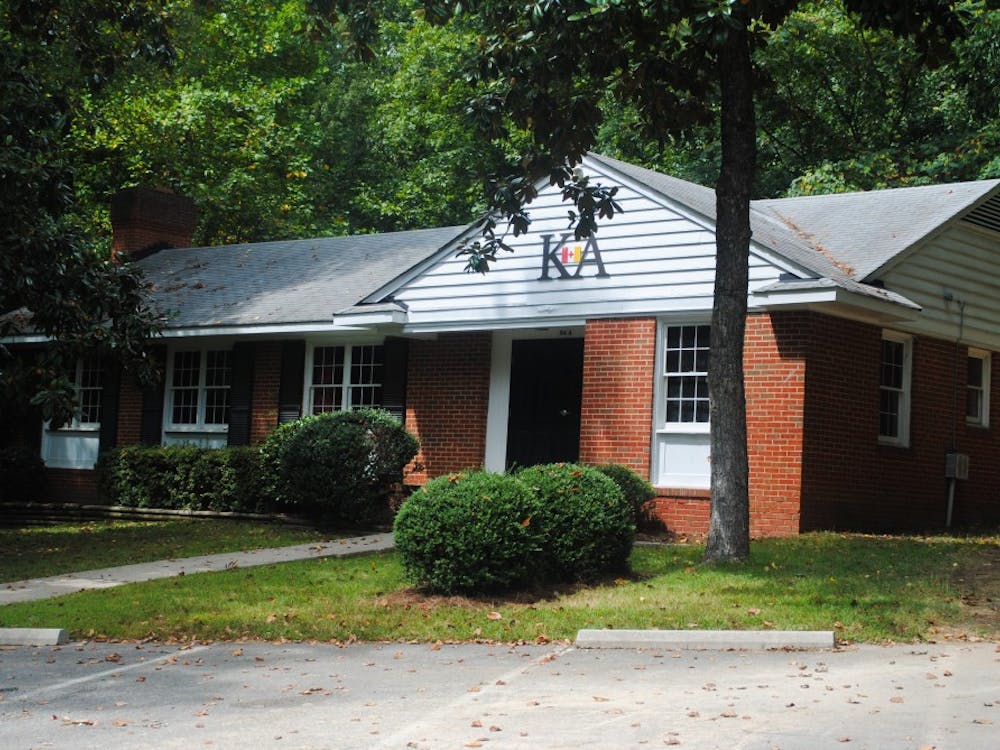 University of Richmond's Kappa Alpha Order lodge sits on fraternity row.