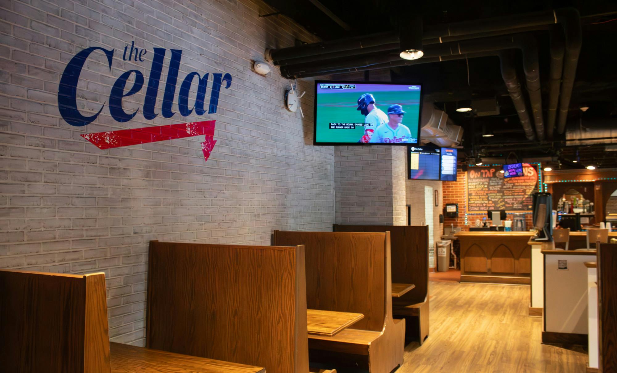 The interior of the Cellar, which expanded its weekend and evening hours this school year.