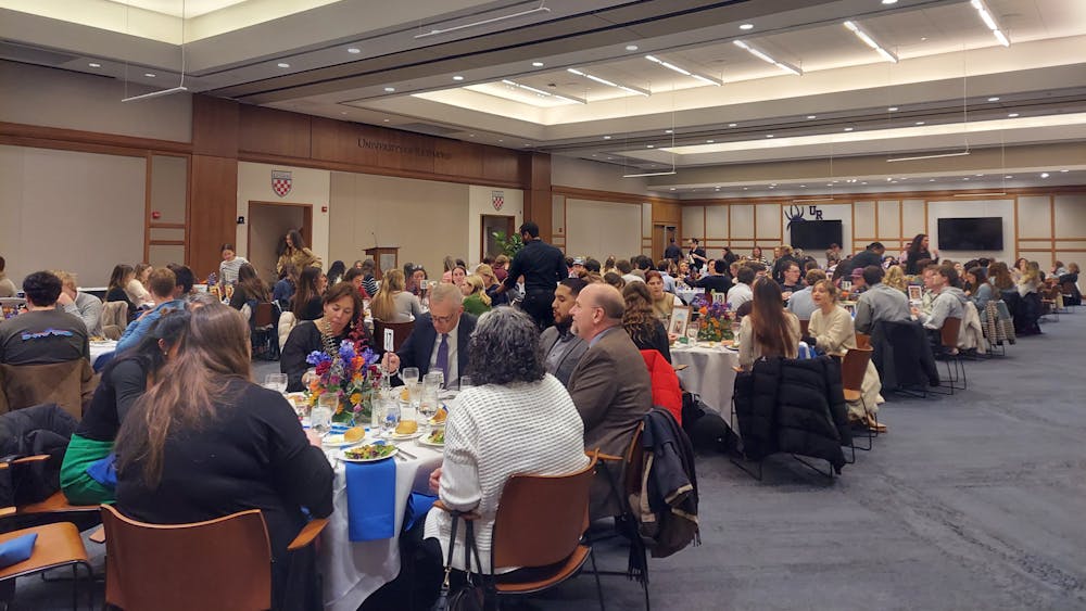 University of Richmond seniors gathered to celebrate four years with their roommates on Tuesday, Nov. 11.