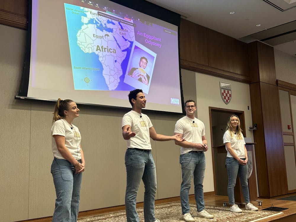 Noosh presents their project on Nov. 15. Photo courtesy of Somiah Lattimore. 