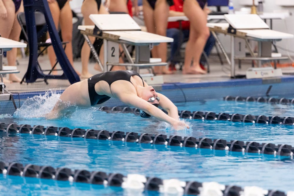 The University of Richmond's swim and dive team competed against James Madison University on January 28th.