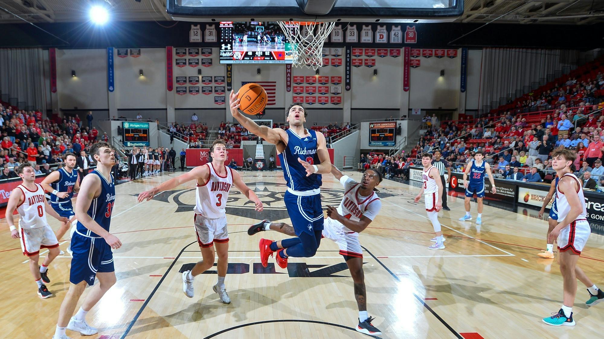 Former UR forward Tyler Burton transferred to Villanova University earlier this year. Photo courtesy of Richmond Athletics.