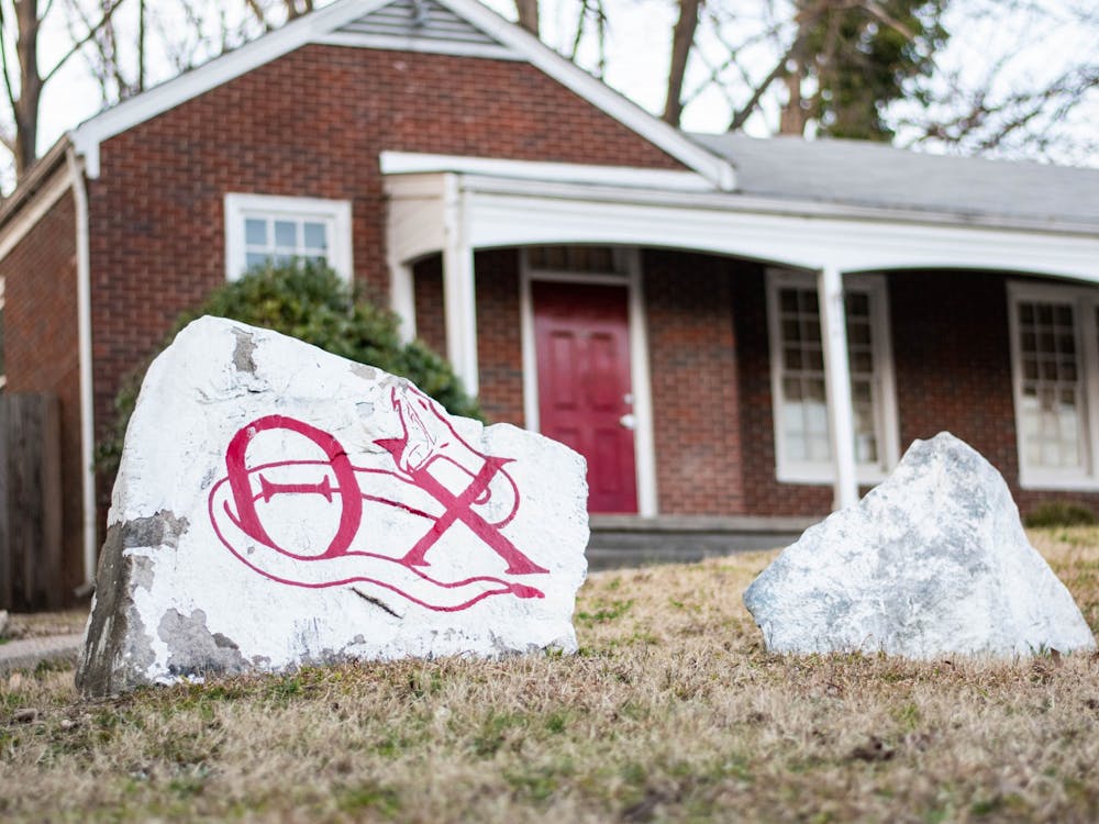 The Theta Chi lodge on Old Fraternity Row.