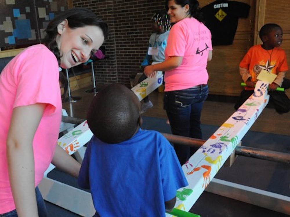 During the APO event, local elementary school kids came and joined us.