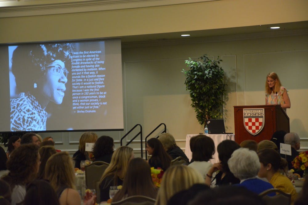 <p>Current Westhampton students and successful alumni gather for a Women in Leadership Conference. Photo by Yashvardhan Jhunjhunwala. </p>