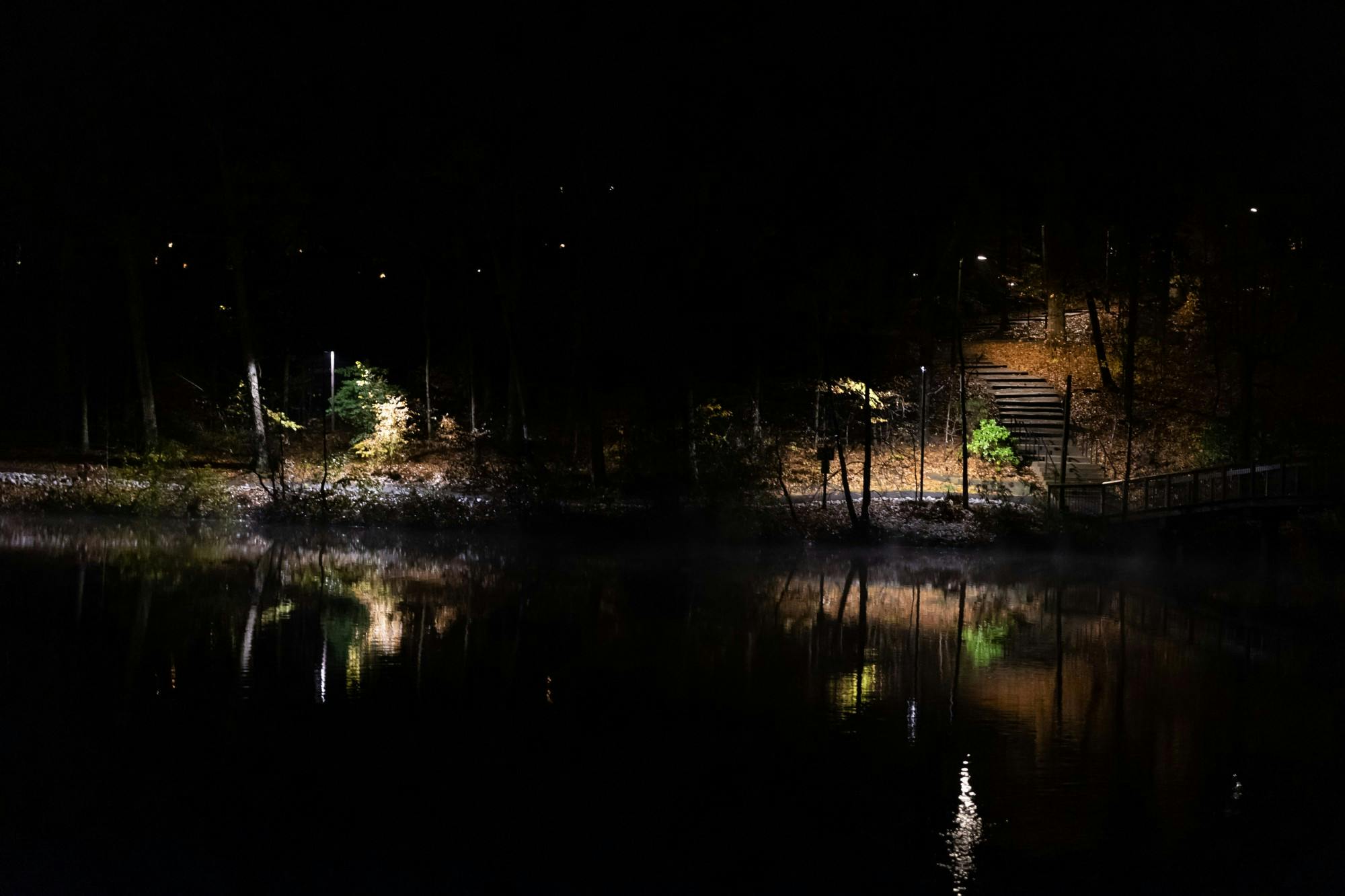 Walking path by the Westhampton Lake.&nbsp;