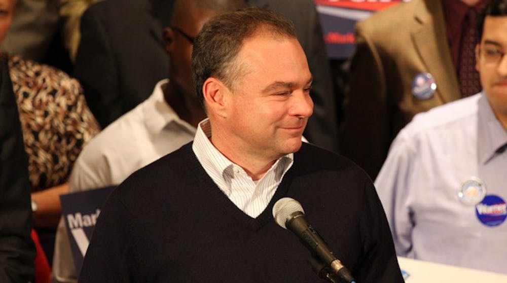 Tim Kaine speaking at VCU on November 3rd, 2009, the day before election day