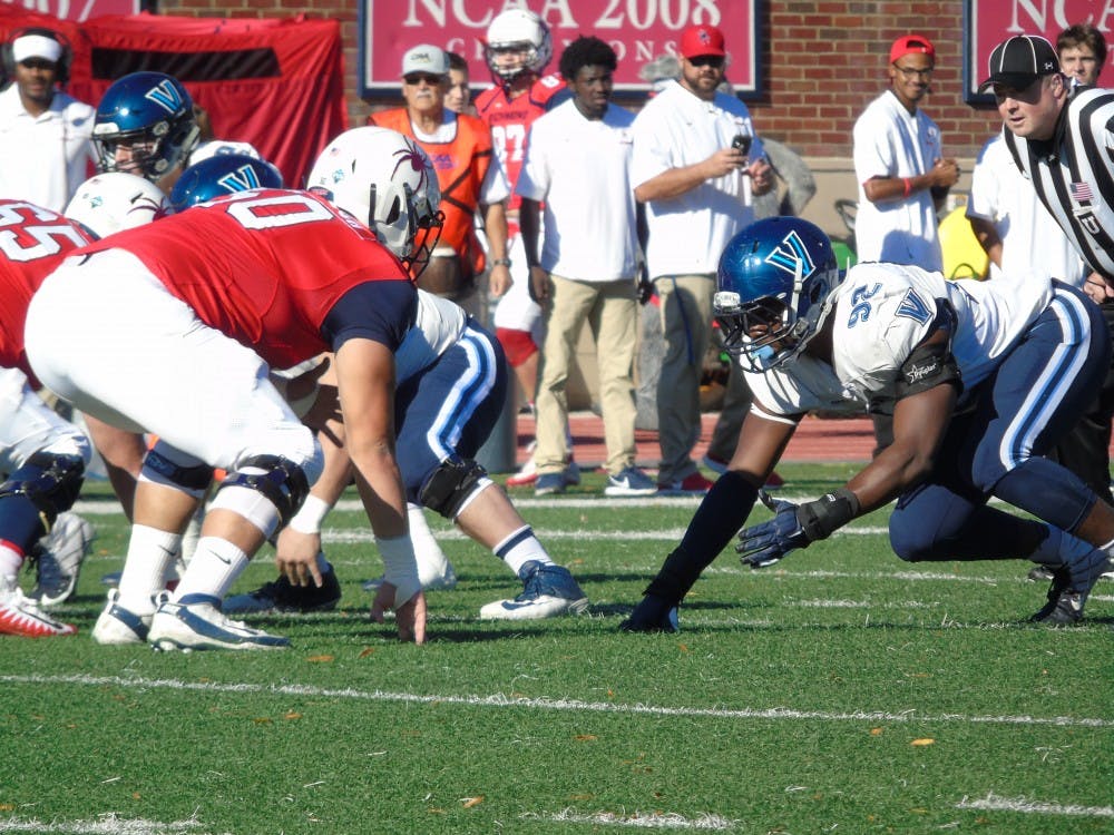 The University of Richmond football team lost to Villanova 45-21 Saturday afternoon in its homecoming game.