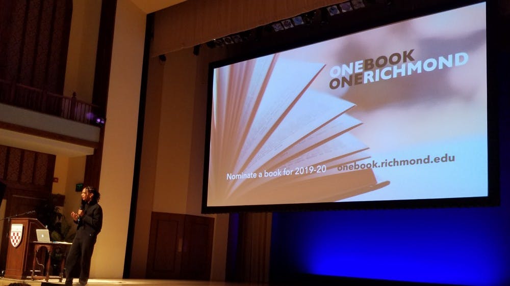 janaya khan, co-founder of Black Lives Matter Canada, spoke during this year's One Book, One Richmond keynote lecture in Camp Concert Hall on Thursday, Oct. 25.&nbsp;