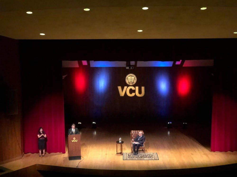 <p>Bob Woodward spoke to a packed audience at Virginia Commonwealth University about Watergate, the Trump Administration and the value of investigative journalism on Tuesday, Sept. 25.&nbsp;</p>