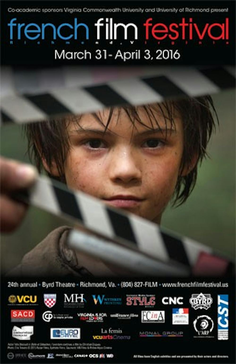 <p>The flyer for the 2016 French Film Festival. Photo courtesy of&nbsp;<a href="http://frenchfilmfestival.us/">the festival's website</a>.</p>