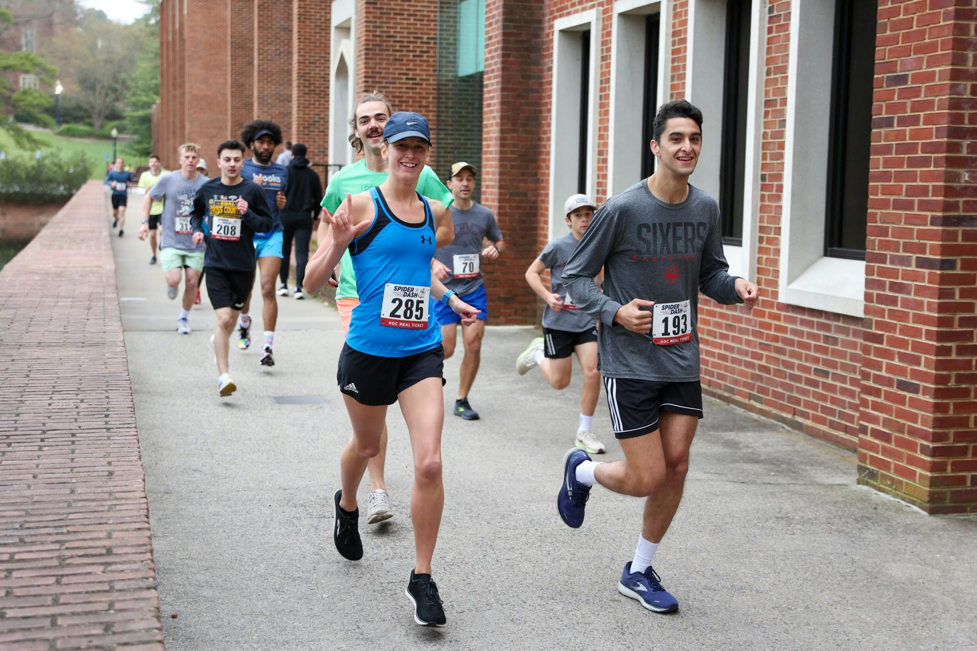Runners participating in the first annual Spider Dash 5k on Mar. 25, 2023.