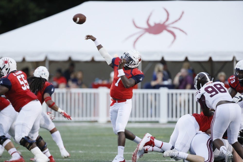 Quarterback Kevin Johnson went 29 for 40 with 297 yards Saturday in a loss at Stony Brook.&nbsp;